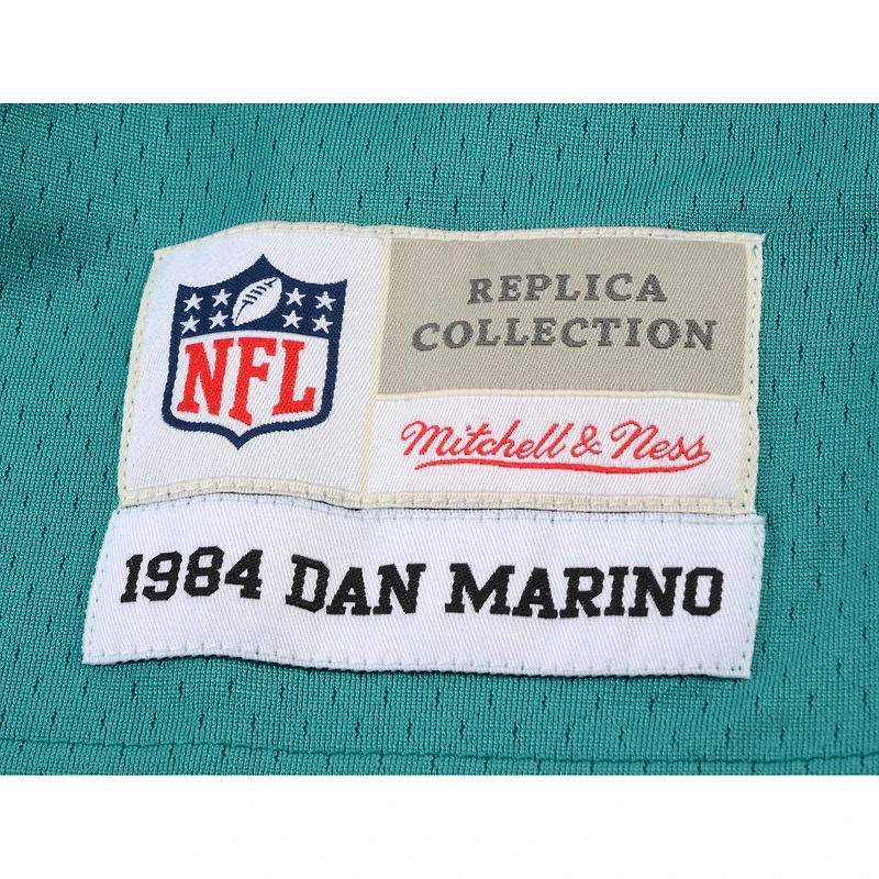 Dan Marino Miami Dolphins Autographed Mitchell & Ness Teal Replica Jersey with "HOF 05" Inscription