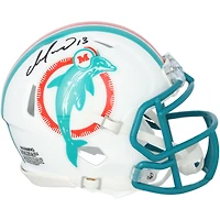 Casque Riddell Speed ​​Mini rétro 1980-1996 autographié par Dan Marino des Dolphins de Miami