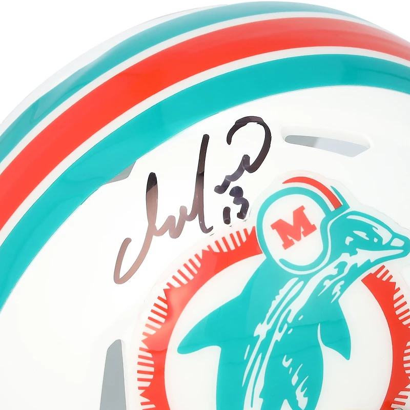 Dan Marino Miami Dolphins Autographed Riddell 1997-2012 Throwback Speed Mini Helmet