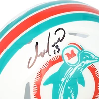 Dan Marino Miami Dolphins Autographed Riddell 1997-2012 Throwback Speed Mini Helmet