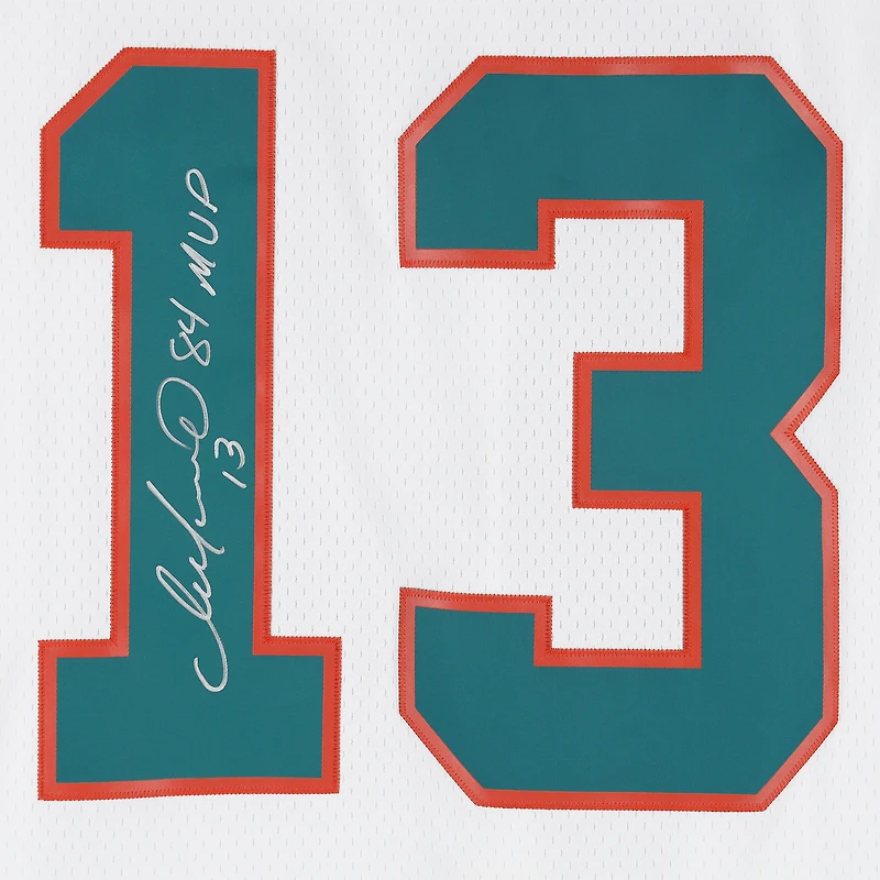 Dan Marino Miami Dolphins Autographed White Mitchell & Ness 1984 Replica Jersey with "84 MVP" Inscription