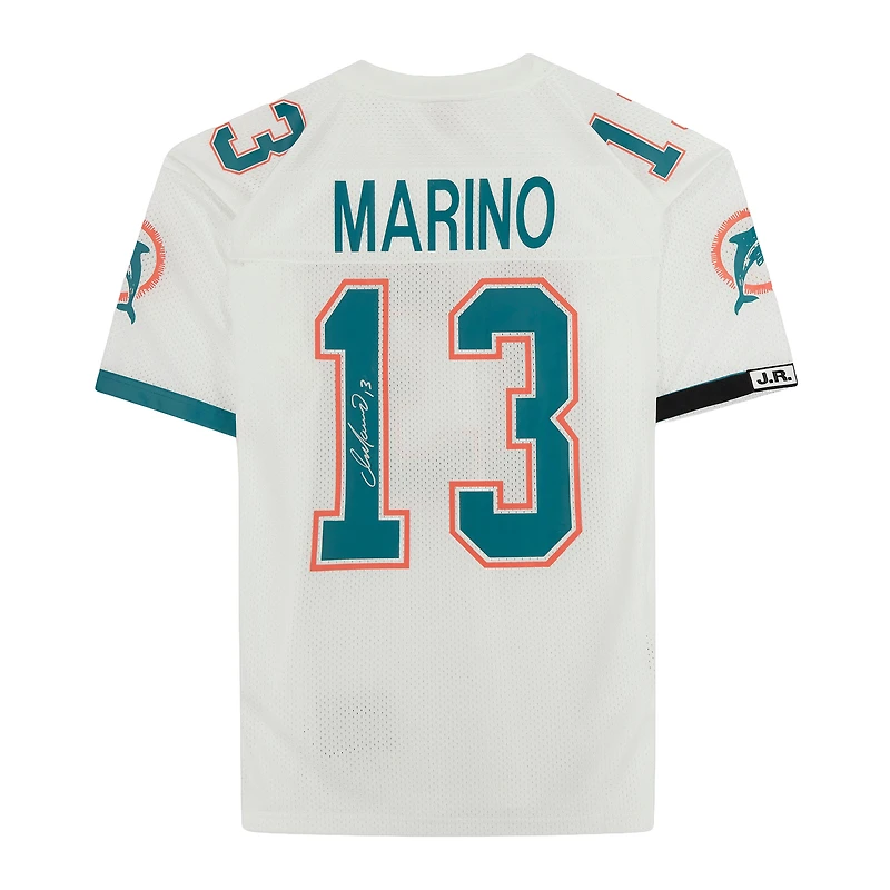 Maillot authentique blanc autographié Mitchell & Ness des Miami Dolphins de Dan Marino