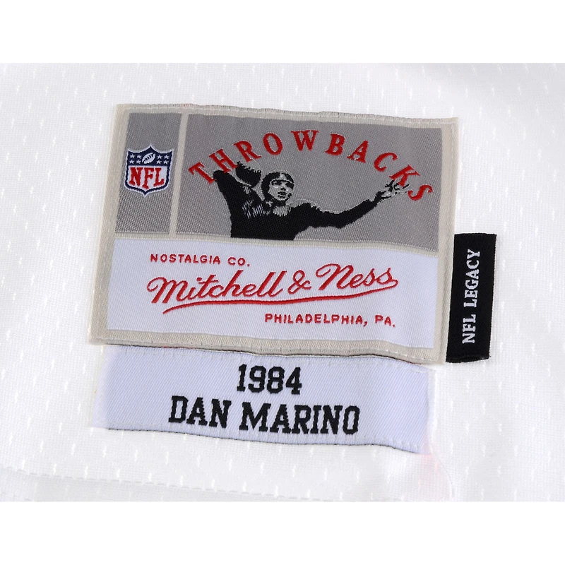 Dan Marino Miami Dolphins Autographed White Mitchell & Ness Legacy Jersey with "HOF 05" Inscription