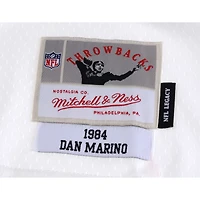 Dan Marino Miami Dolphins Autographed White Replica Mitchell & Ness Jersey with "HOF 05" Inscription