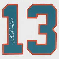 Maillot Mitchell & Ness blanc réplique autographié de Dan Marino, Miami Dolphins