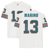 Maillot Mitchell & Ness blanc réplique autographié de Dan Marino, Miami Dolphins