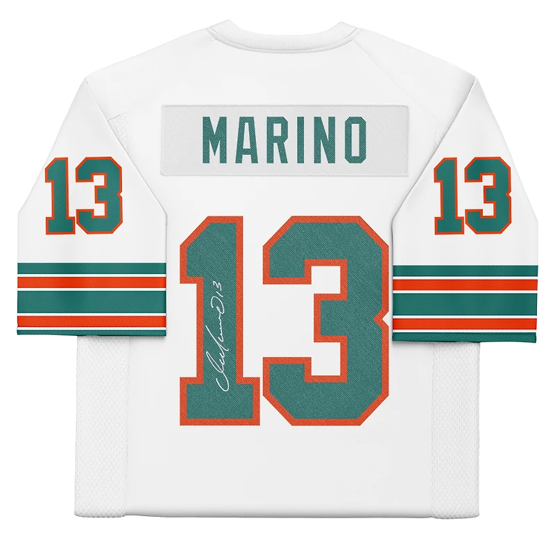 Dan Marino Miami Dolphins Autographed White Replica Mitchell & Ness Jersey