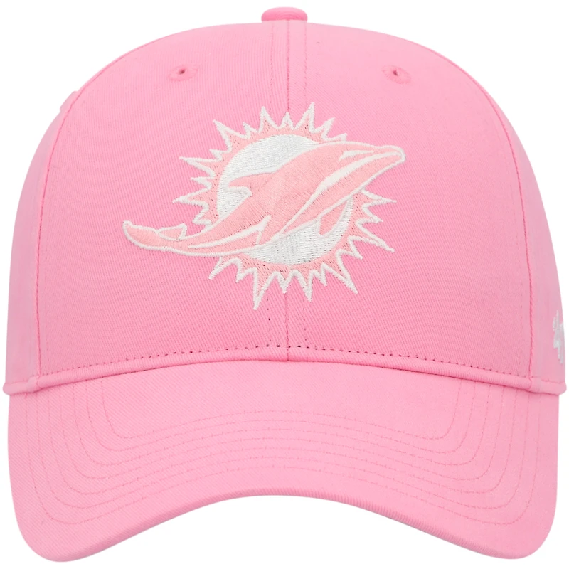 Girls Youth '47 Pink Miami Dolphins Rose MVP Adjustable Hat