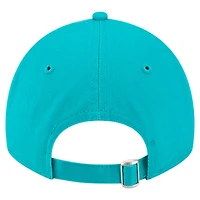 Casquette ajustable New Era Aqua Miami Dolphins Cheer 9TWENTY pour jeunes filles