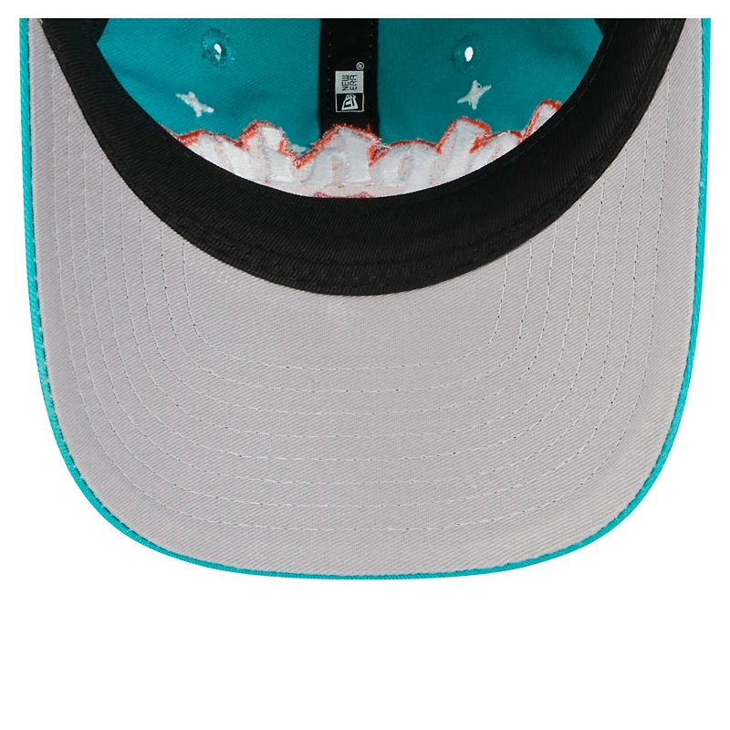 Casquette ajustable New Era Aqua Miami Dolphins Cheer 9TWENTY pour jeunes filles