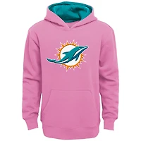 Girls Youth Pink Miami Dolphins Prime Pullover Hoodie