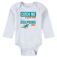 Infant & Newborn WEAR by Erin Andrews Miami Dolphins Three-Piece Turn Me Around Bodysuits Pant Set