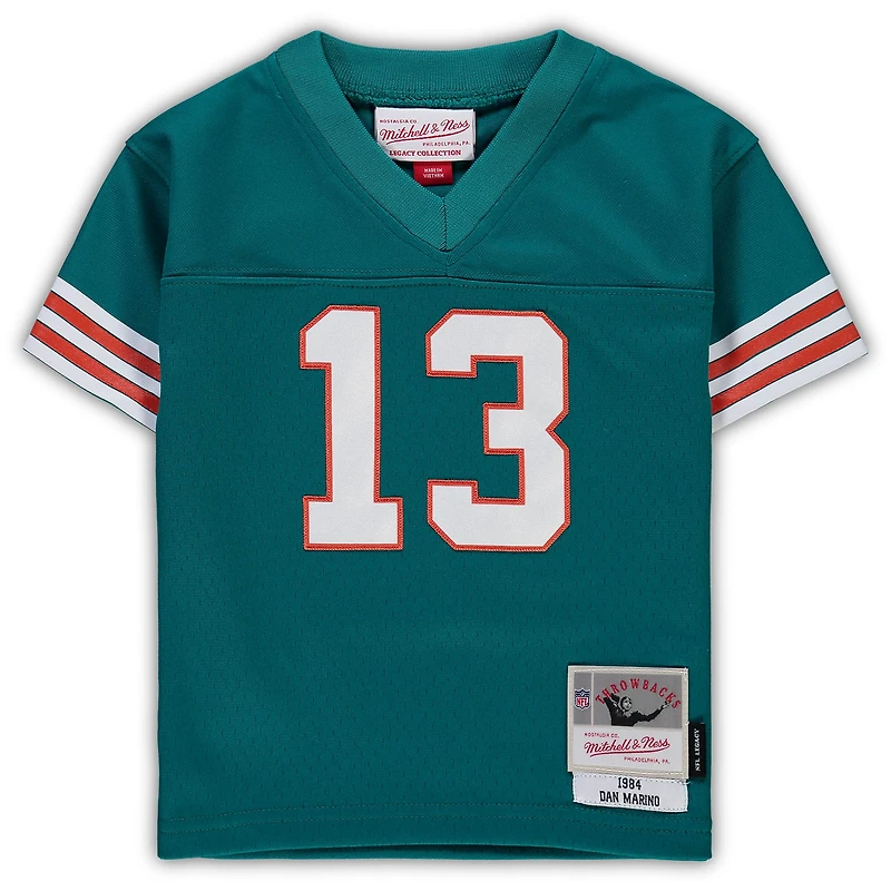Maillot Mitchell & Ness Dan Marino Aqua Miami Dolphins 1984 retraité Legacy pour bébé