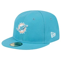Casquette ajustée My 1st 59FIFTY pour bébé New Era Aqua Miami Dolphins