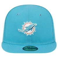 Casquette ajustée My 1st 59FIFTY pour bébé New Era Aqua Miami Dolphins