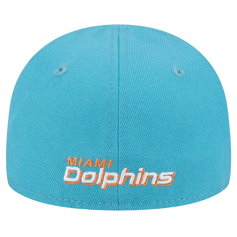 Casquette ajustée My 1st 59FIFTY pour bébé New Era Aqua Miami Dolphins