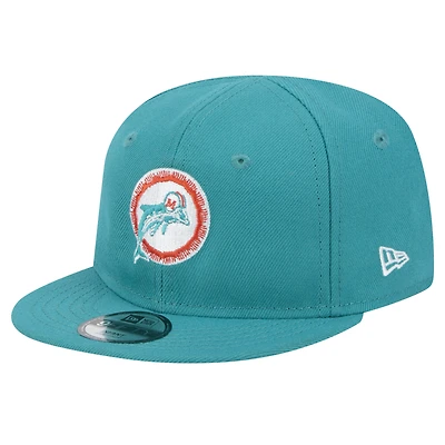 Casquette ajustable My 1st 9FIFTY pour bébé New Era Aqua Miami Dolphins