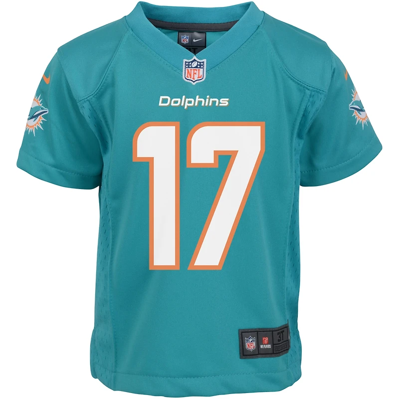 Infant Nike Jaylen Waddle Aqua Miami Dolphins Team  Player Game Jersey
