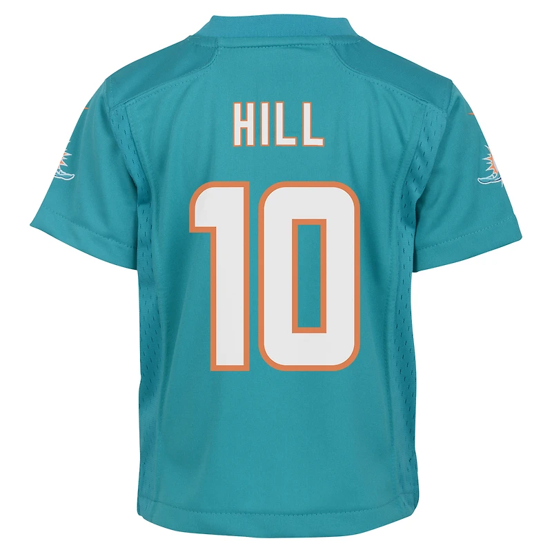 Maillot de jeu Nike Tyreek Hill Aqua pour bébé des Dolphins Miami