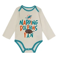 Infant Outerstuff Miami Dolphins Little Champ Three-Piece Set