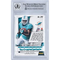 Carte de recrue 10 authentifiée signée Jarvis Landry Miami Dolphins Panini Prizm #295 2014 Beckett Fanatics