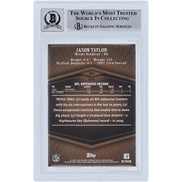 Carte autographiée 2007 Topps Triple Threads Sepia #80 #179/639 Beckett Fanatics Witnessed Authenticated 10 Card par Jason Taylor Miami Dolphins