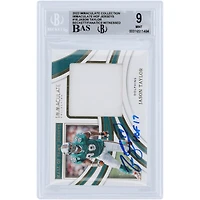 Jason Taylor Miami Dolphins Autographed 2022 Panini Immaculate Collection HOF Jerseys Relic #IHOF-JTA #/49 Beckett Fanatics Witnessed Authenticated 9/10 Card with "HOF 17" Inscription
