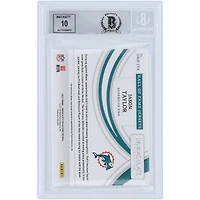 Jason Taylor Miami Dolphins Autographed 2022 Panini Immaculate Collection HOF Jerseys Relic #IHOF-JTA #/49 Beckett Fanatics Witnessed Authenticated 9/10 Card with "HOF 17" Inscription