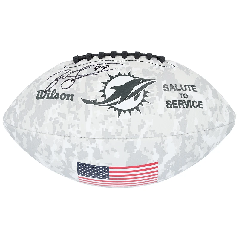 Jason Taylor Miami Dolphins Autographed 2024 Salute To Service Wilson Football 