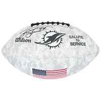 Jason Taylor Miami Dolphins autographié 2024 Salute To Service Wilson Football