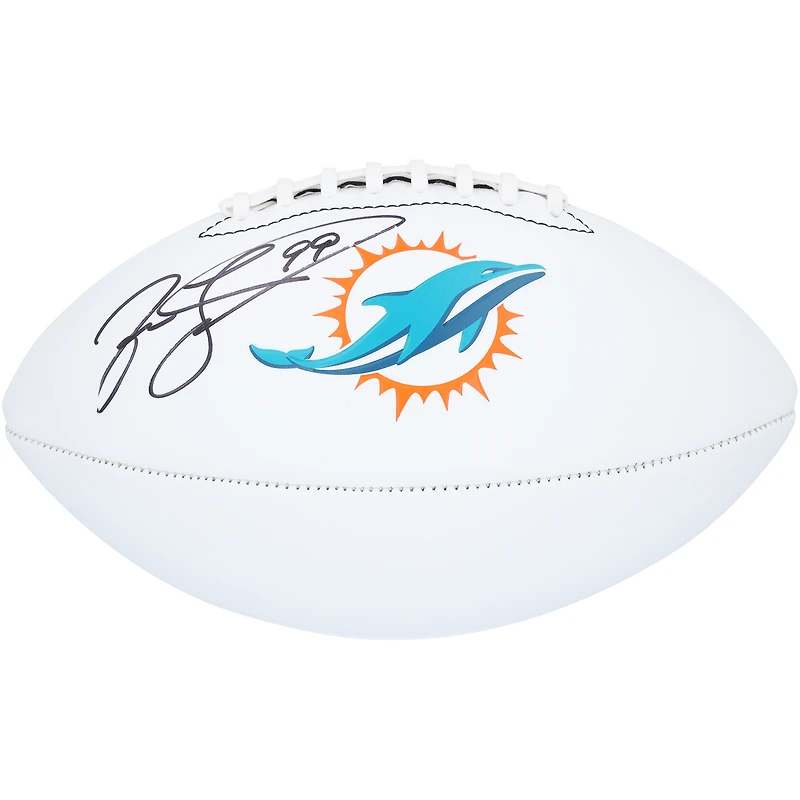 Jason Taylor Miami Dolphins Autographed Franklin White Panel Football