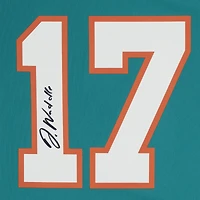 Maillot de match Nike dédicacé par Jaylen Waddle Aqua Miami Dolphins