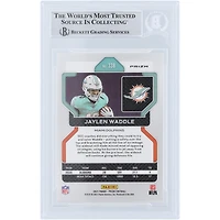 Jaylen Waddle Miami Dolphins Autographed 2021 Panini Prizm Prizm #338 Beckett Fanatics Witnessed Authenticated Rookie Card with "Fins Up" Inscription