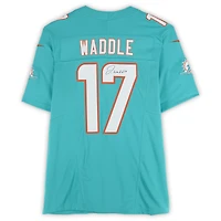 Jaylen Waddle Miami Dolphins Autographed Aqua Nike Vapor F.U.S.E. Limited Jersey
