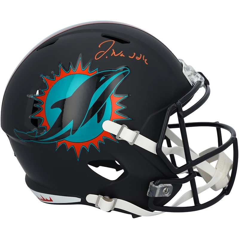 Casque réplique Riddell Rivalry Speed autographié par Jaylen Waddle des Dolphins de Miami