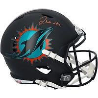 Casque réplique Riddell Rivalry Speed ​​autographié par Jaylen Waddle des Dolphins de Miami