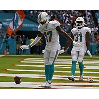 Jaylen Waddle Miami Dolphins Unsigned Celebration Photograph