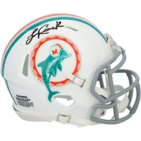Larry Csonka Miami Dolphins Autographed Riddell 1972 Throwback Speed Mini Helmet