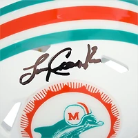 Larry Csonka Miami Dolphins Dédicacé Riddell 1972 Throwback Speed ​​Mini Casque