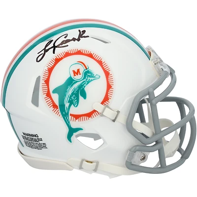 Larry Csonka Miami Dolphins Dédicacé Riddell 1972 Throwback Speed ​​Mini Casque
