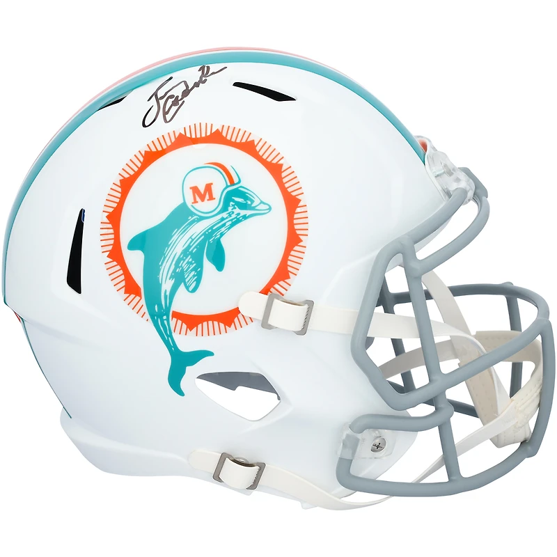 Casque Riddell 1972, réplique de vitesse dédicacée par Larry Csonka des Dolphins de Miami