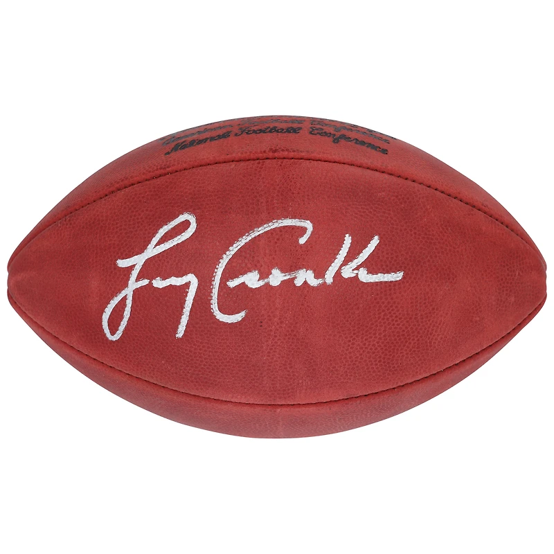 Ballon de football professionnel Wilson Super Bowl VII autographié par Larry Csonka des Dolphins de Miami