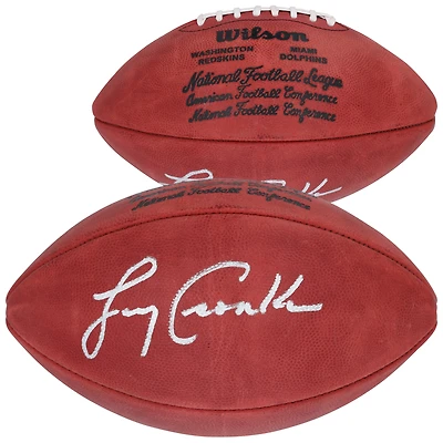 Ballon de football professionnel Wilson Super Bowl VII autographié par Larry Csonka des Dolphins de Miami