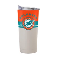 Gobelet isotherme 20 oz Horizon à revêtement en poudre Logo Brands Miami Dolphins