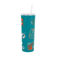 Logo Brands Miami Dolphins 30oz Dreamweave Straw Tumbler