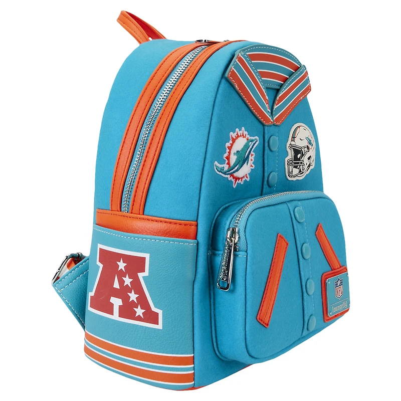 Loungefly Miami Dolphins Varsity Mini Backpack
