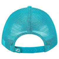 Casquette ajustable New Era Aqua Miami Dolphins Active Minimalist M-Crown A-Frame 9FORTY pour homme