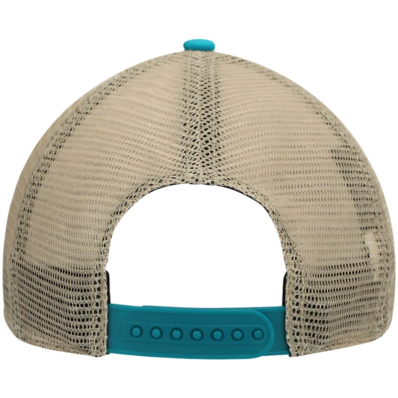 Casquette '47 Aqua/Natural Miami Dolphins Trawler Trucker Clean Up Snapback pour homme