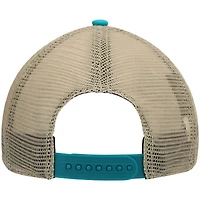 Casquette '47 Aqua/Natural Miami Dolphins Trawler Trucker Clean Up Snapback pour homme