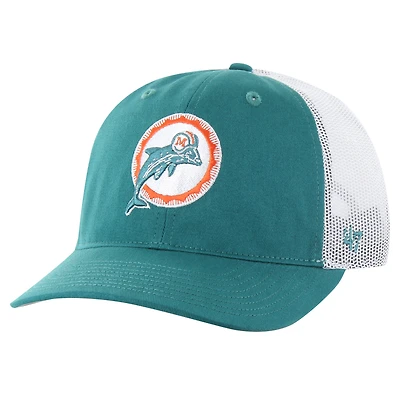 Casquette ajustable non structurée pour homme '47 Aqua/White Miami Dolphins Team